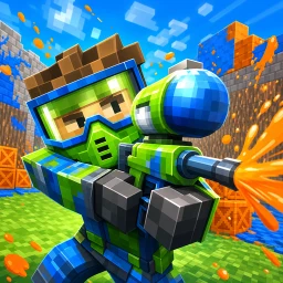 Blocky Gun Paintball icon